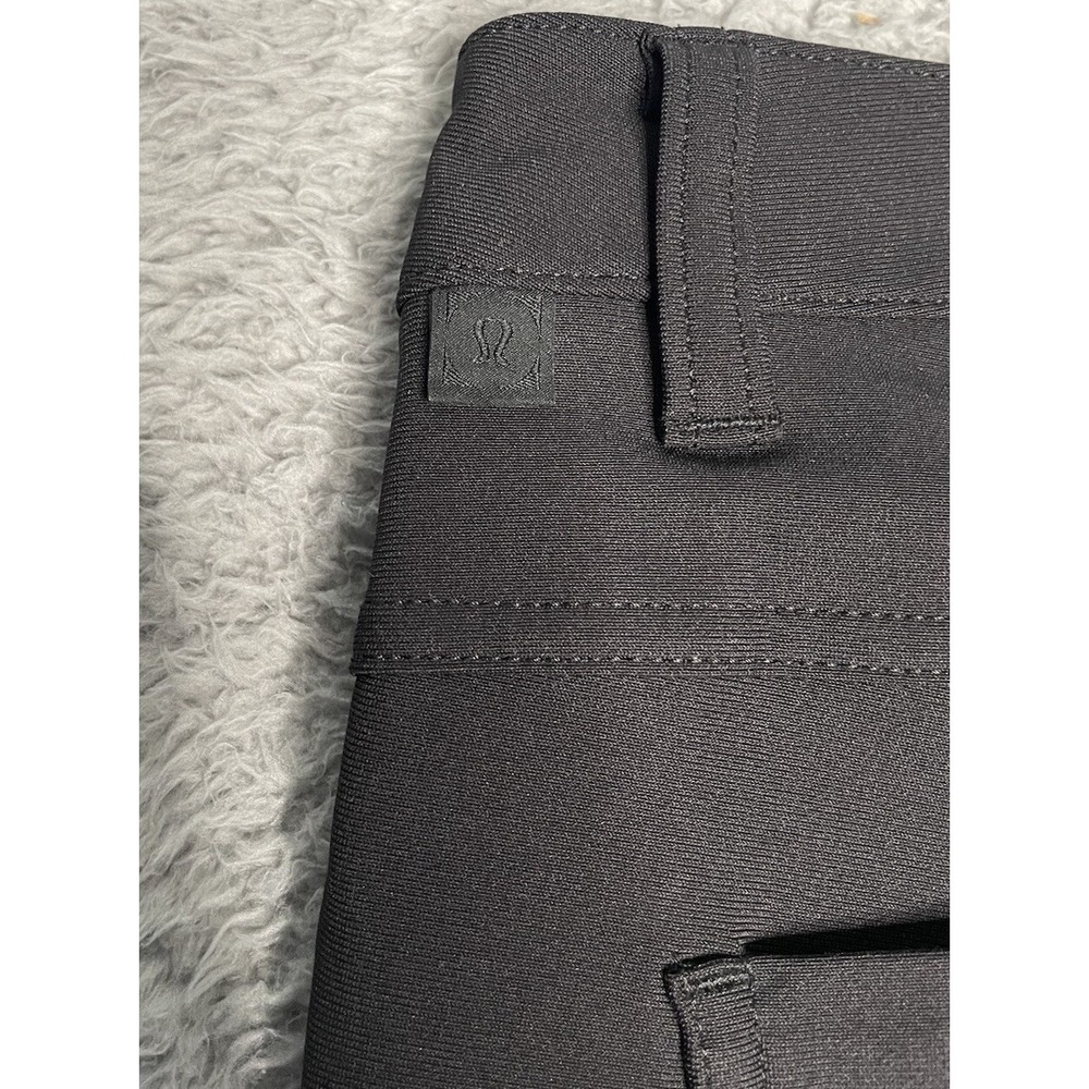 Lululemon ABC Chino Pants Mens 32 Stretch Athletic Black Slim‎ Fit - Picture 5 of 14